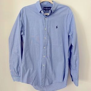 Ralph Lauren 100% cotton, . Button down casual custom fit